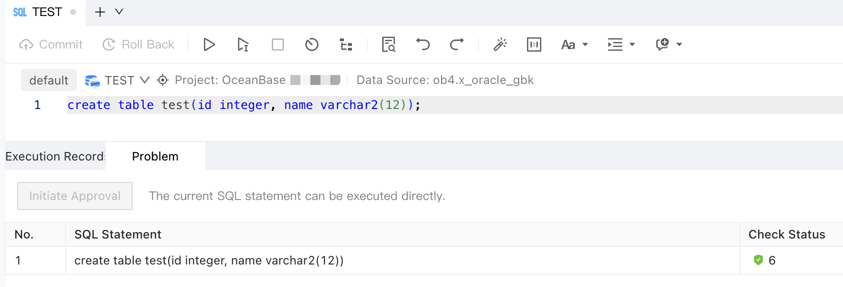 Use ODC for GUI-based SQL development | OceanBase