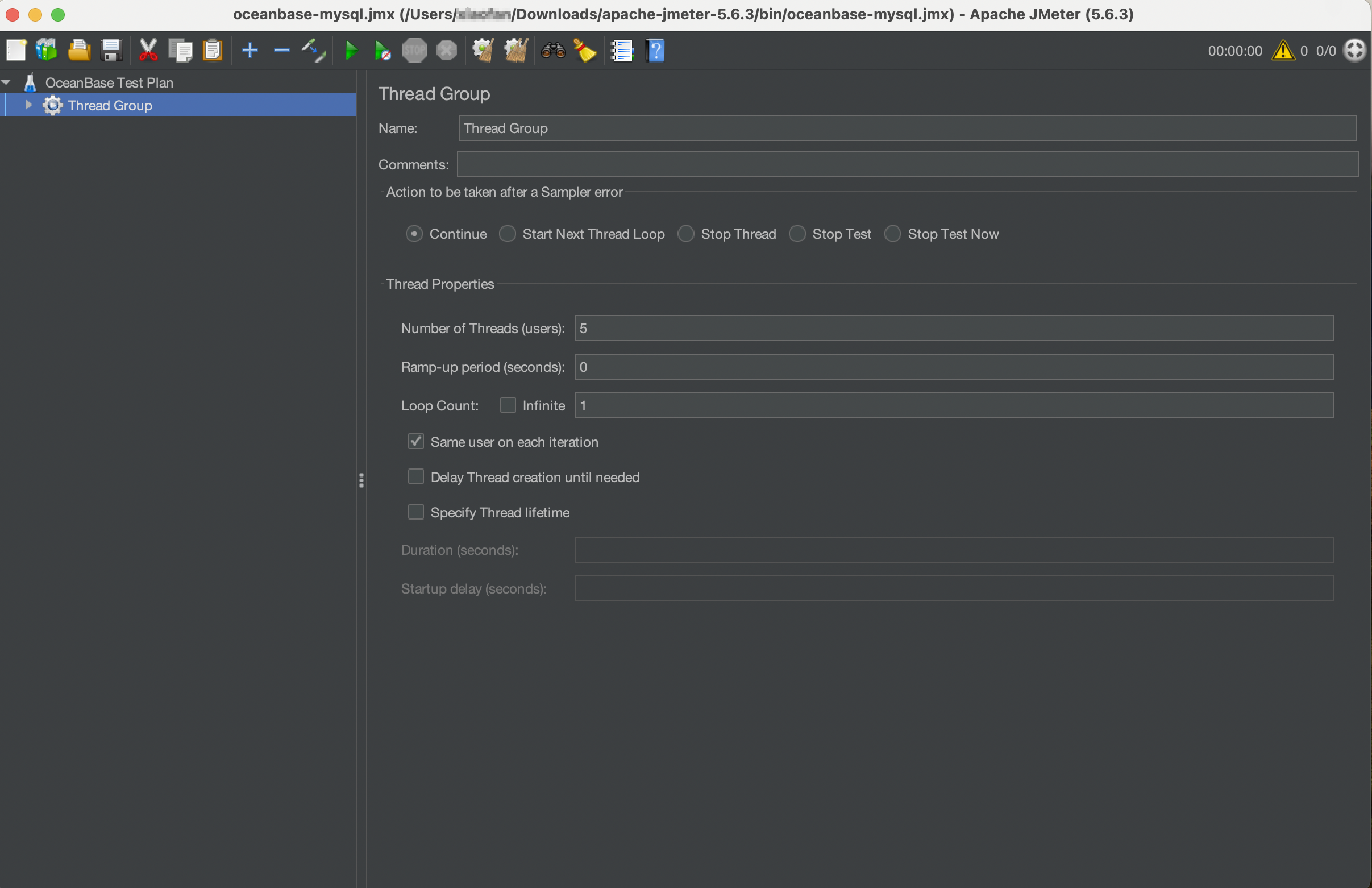 Create a thread group