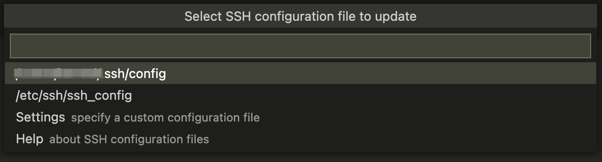 ssh config file