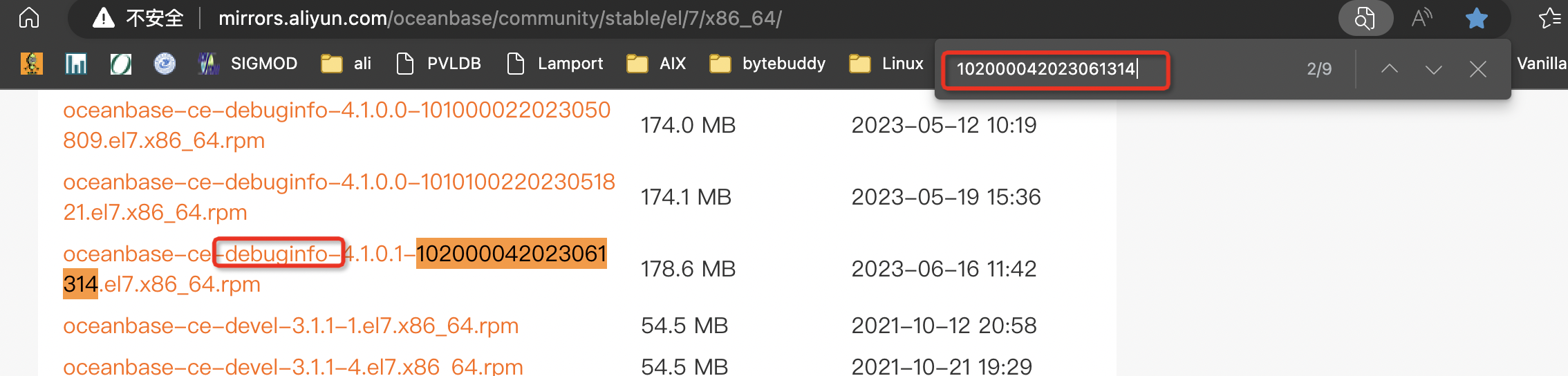 download debug info package